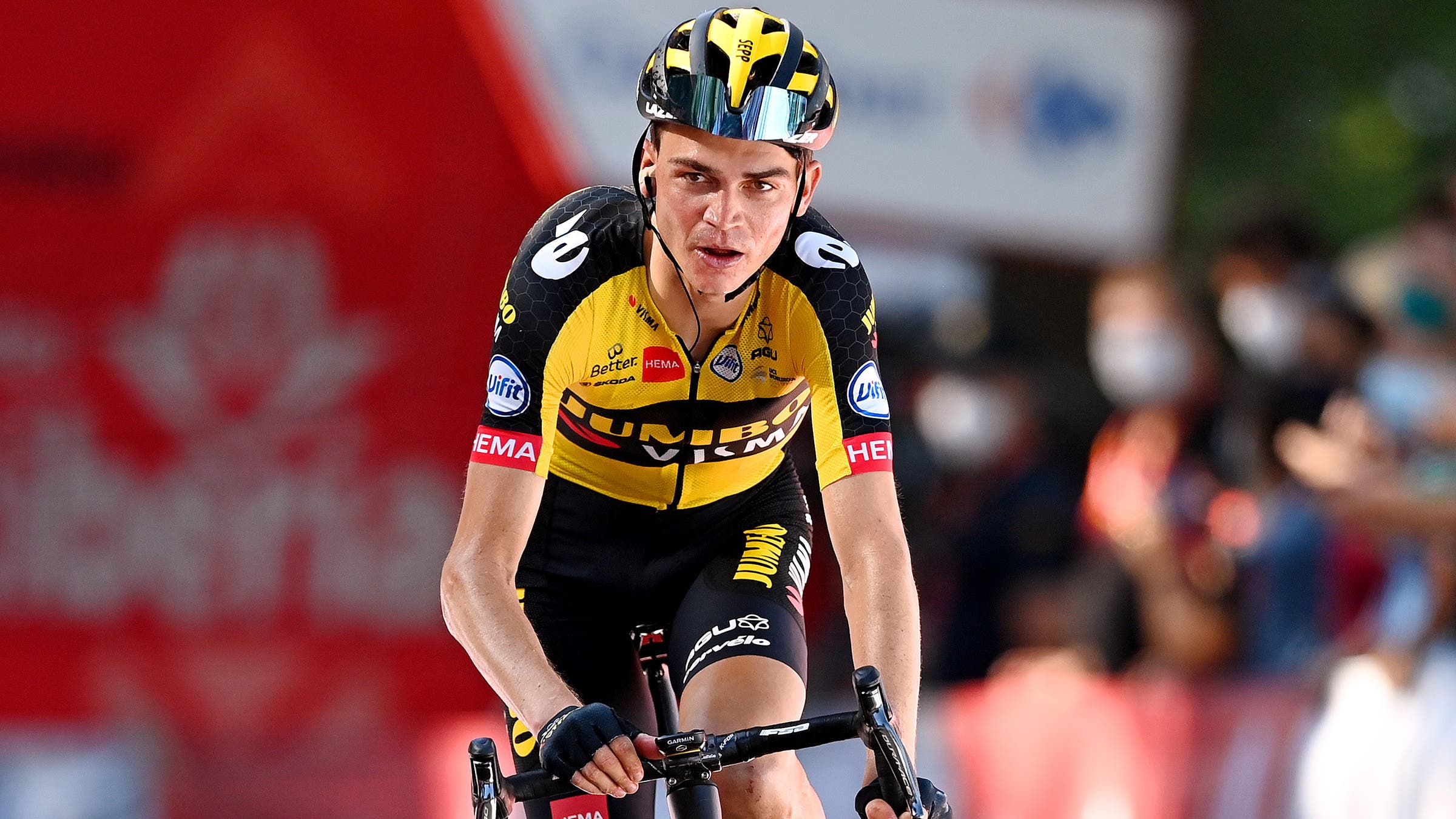 Despite a mechanical issue in the final quarter f the stage, Kuss rode well, finishing in fourth on the day, and now sits in eighth overall.