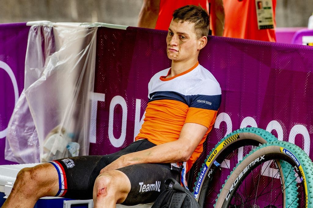 Mathieu van der Poel abandoned the Olympic Games mountain bike event