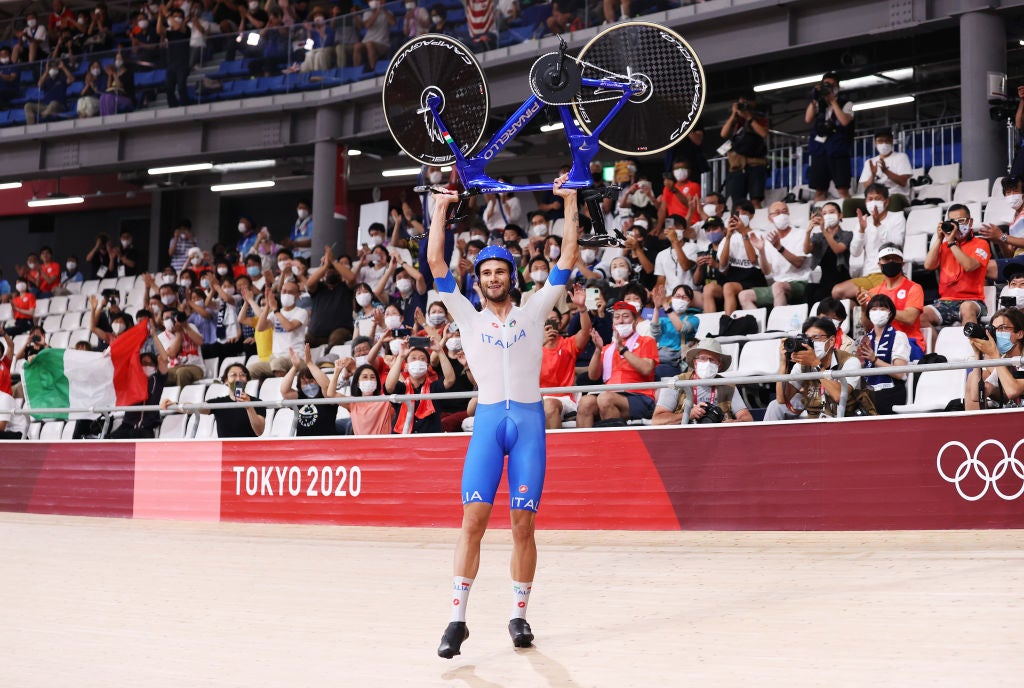 Filippo Ganna helped Italy to gold at the Tokyo Olympics