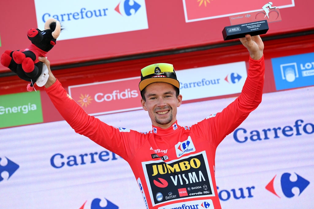 Primoz Roglic rode back into red on stage 6 of the Vuelta a Espana