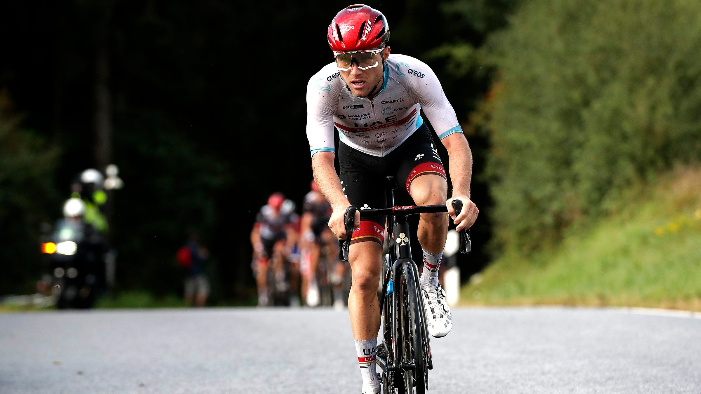 Marc Hirschi soloed to the win on stage 2 of the 2021 Tour of Luxembourg.