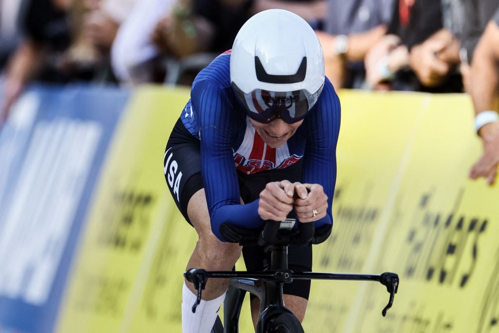 Amber Neben rode to fourth in the TT at the world championships
