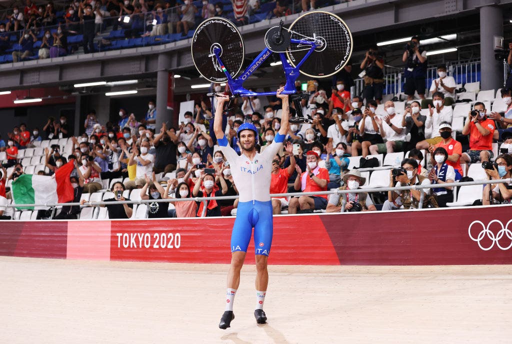 Filippo Ganna helped Italy to gold in the Team Pursuit at the Olympic Games