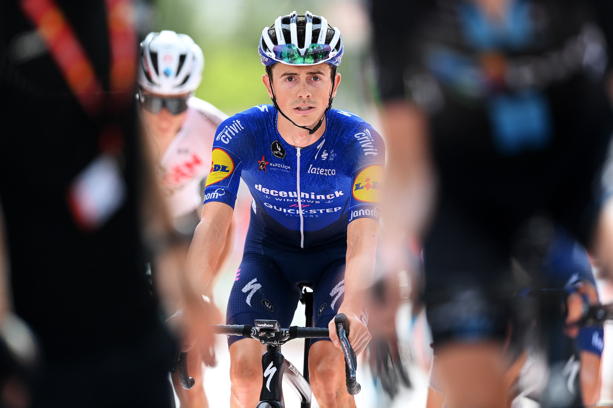 VALDEPEÑAS DE JAÉN, SPAIN - AUGUST 25: James Knox of United Kingdom and Team Deceuninck - Quick-Step crosses the finishing line during the 76th Tour of Spain 2021, Stage 11 a 133,6km stage from Antequera to Valdepeñas de Jaén 1009m / @lavuelta / #LaVuelta21 / on August 25, 2021 in Valdepeñas de Jaén, Spain. (Photo by Stuart Franklin/Getty Images)