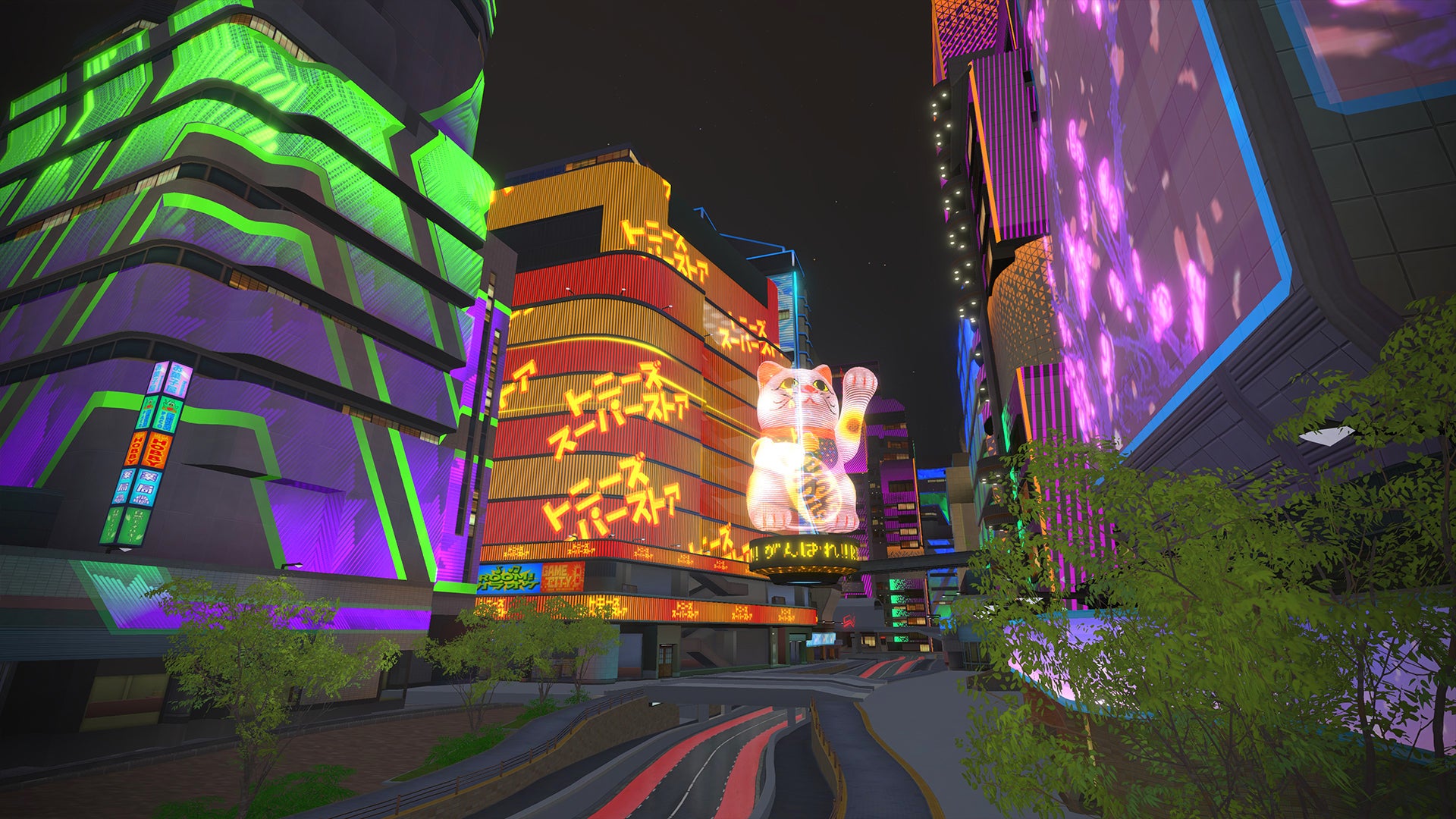 Zwift Neokyo routes add virtual neon lights.