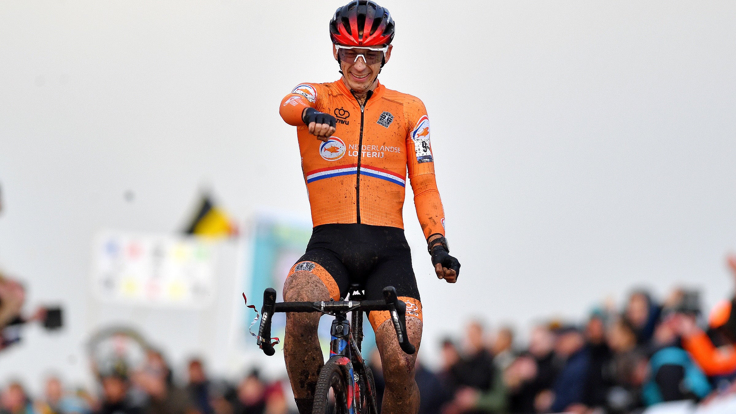 Lars van der Haar won the 2021 European Cyclocross Championships.
