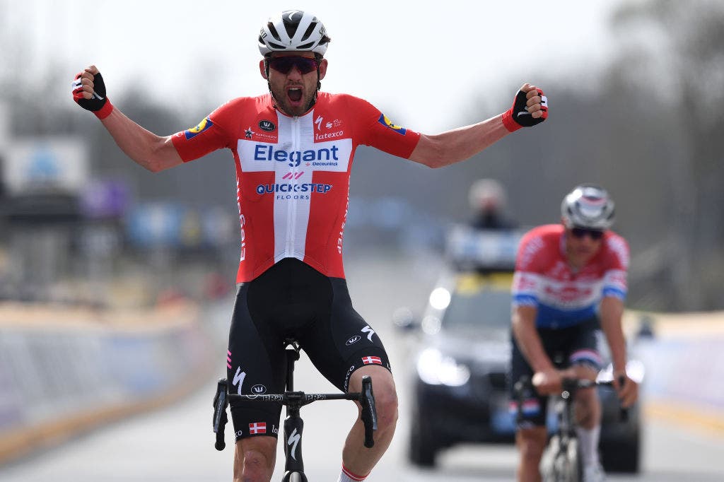 Kasper Asgreen won the Tour of Flanders after beating Mathieu van der Poel