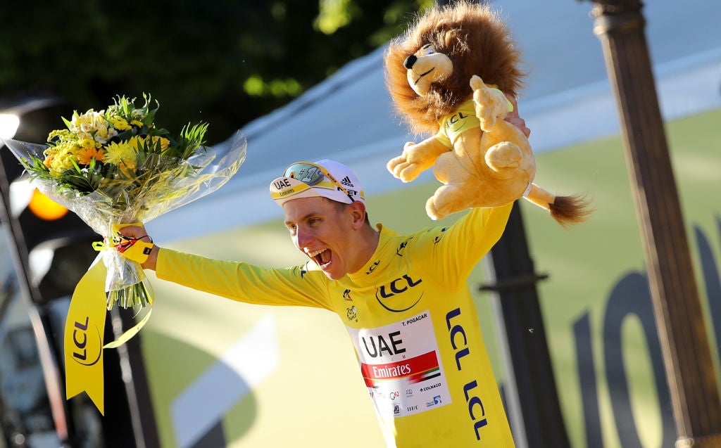 Tadej Pogacar is the youngest ever double winner of the Tour de France