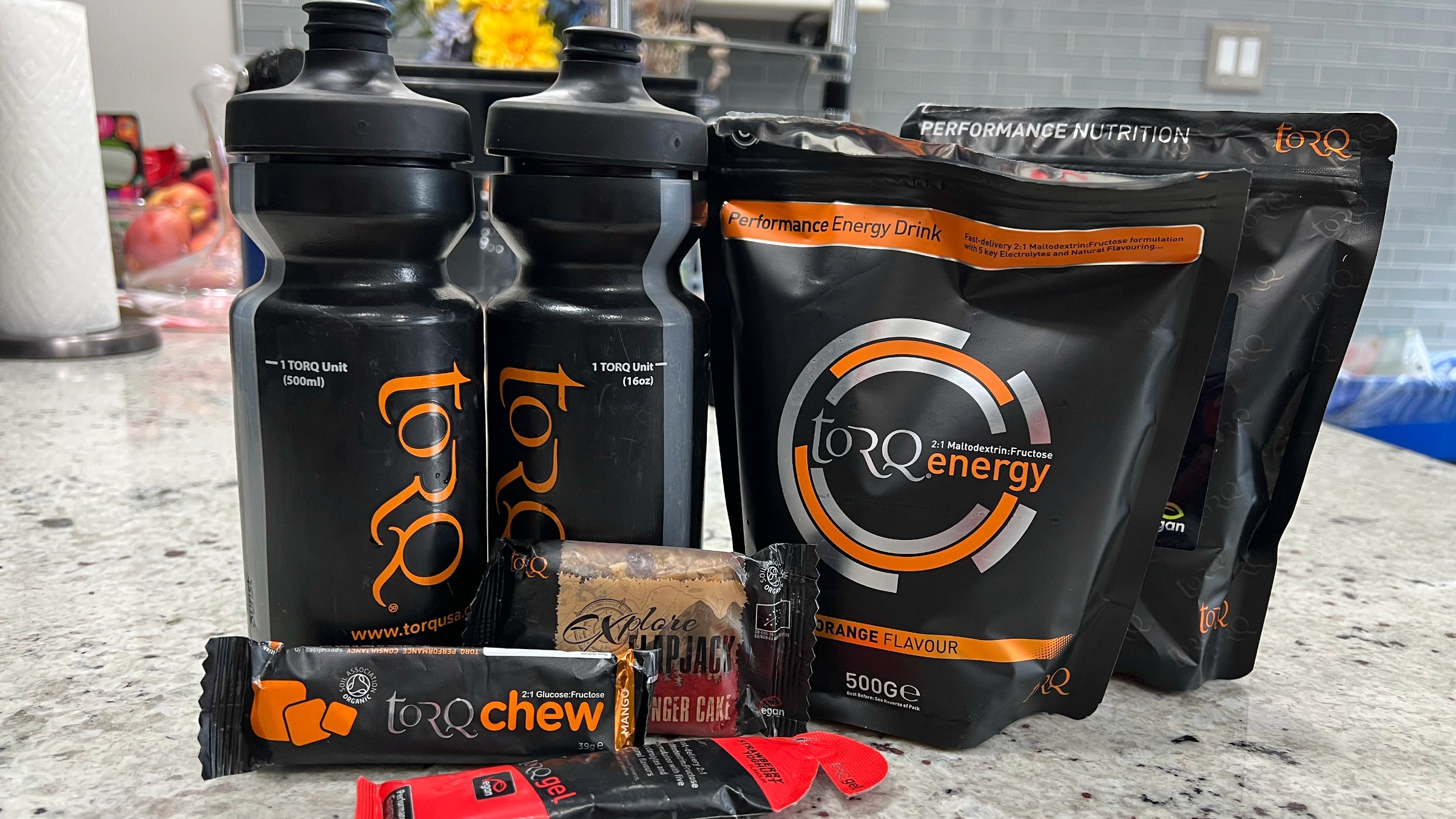 Torq nutrition products.