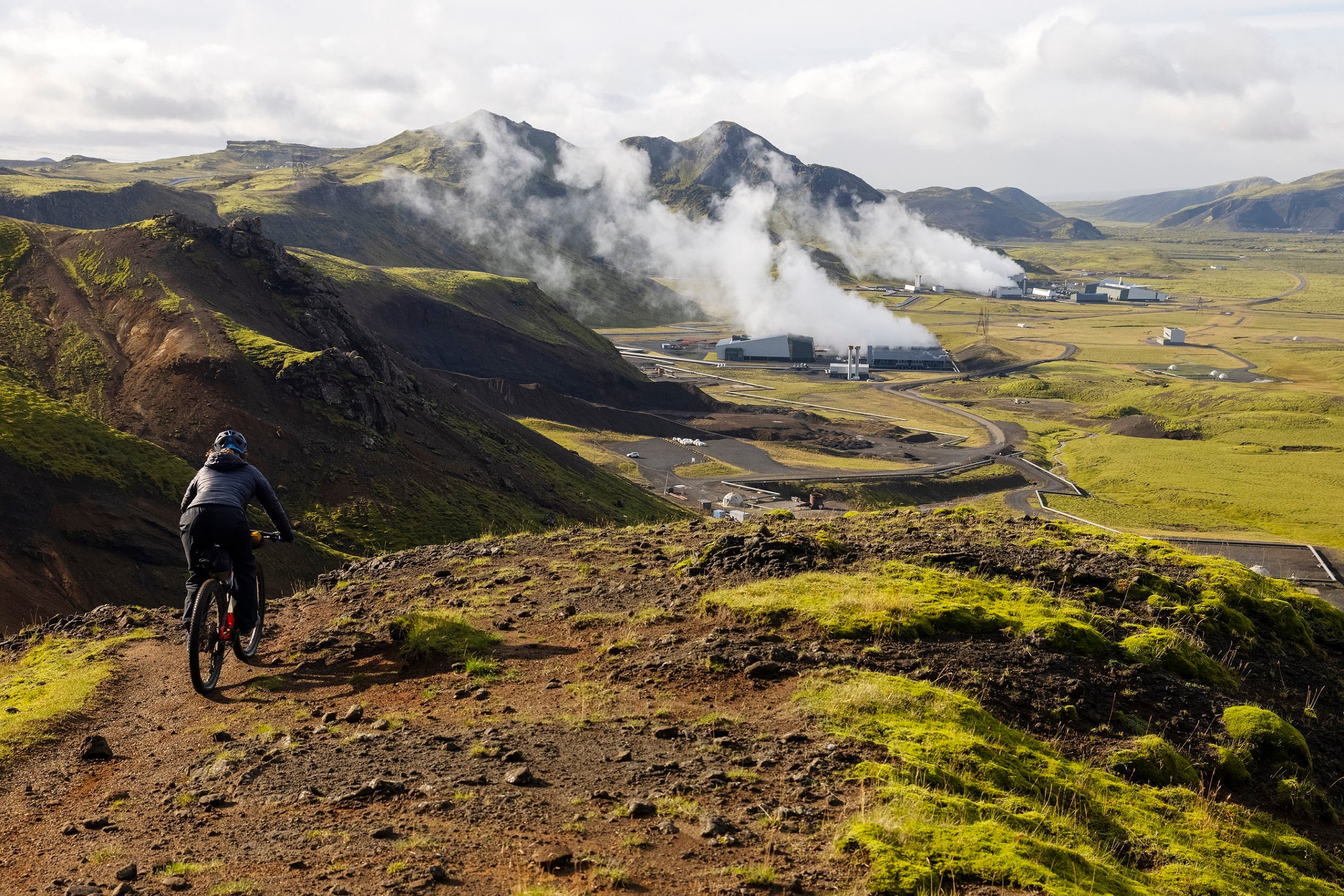 Graham and Wilcox rode across active volcanos