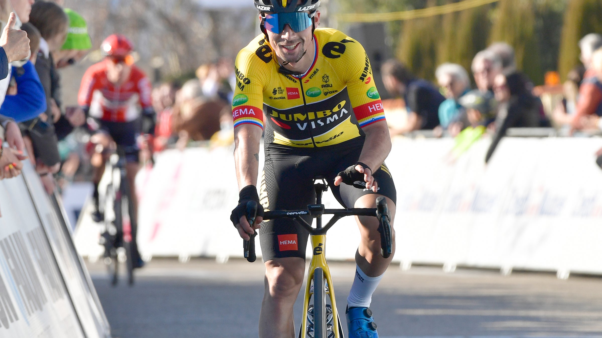 Roglič finally won a stage race, in France, shaking the “curse” that dogged his pro career.