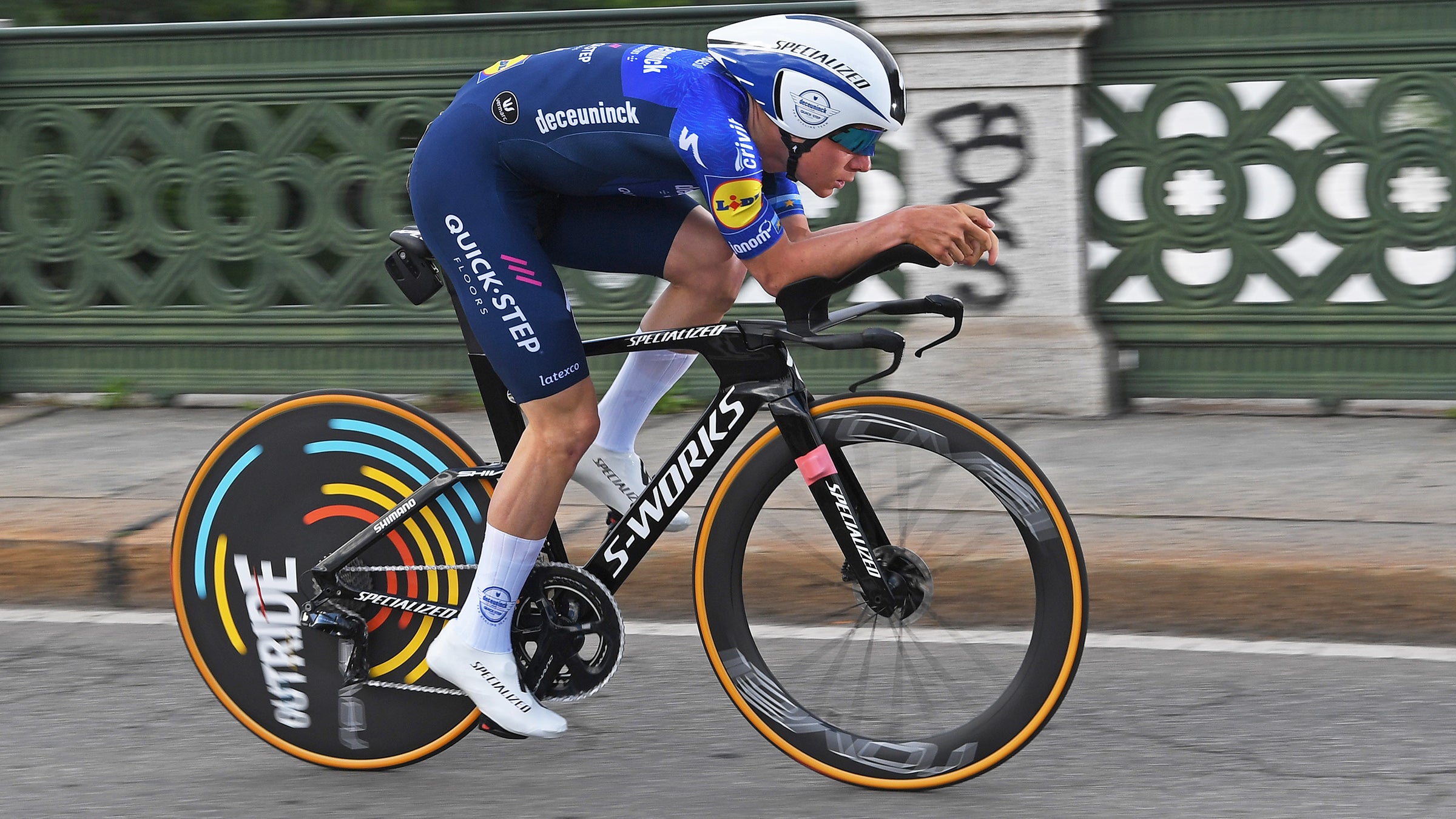 Remco Evenepoel at the 2021 Giro d'Italia.