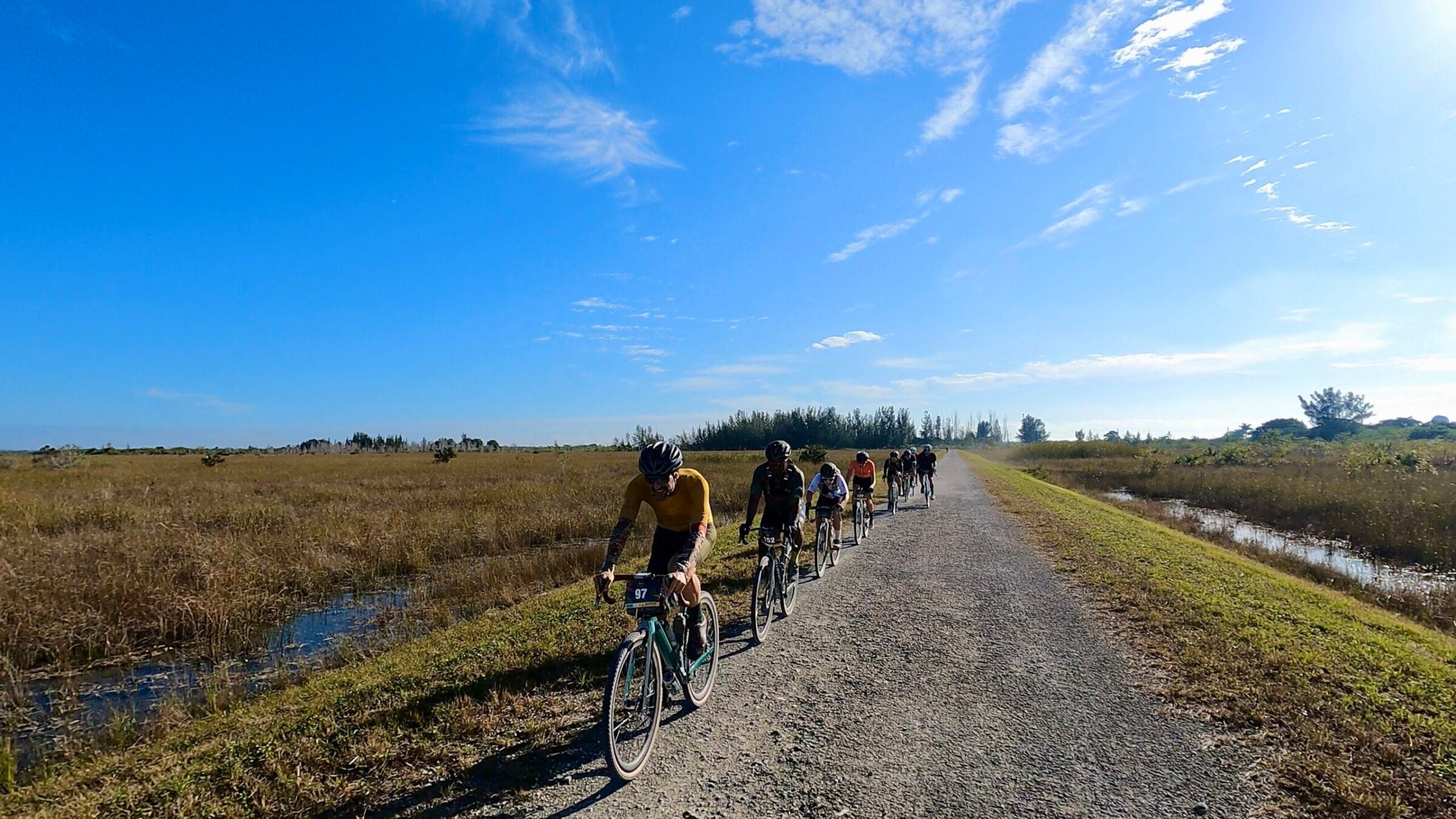 Nearly 250 riders participated in Gravel Miami on February 6th.