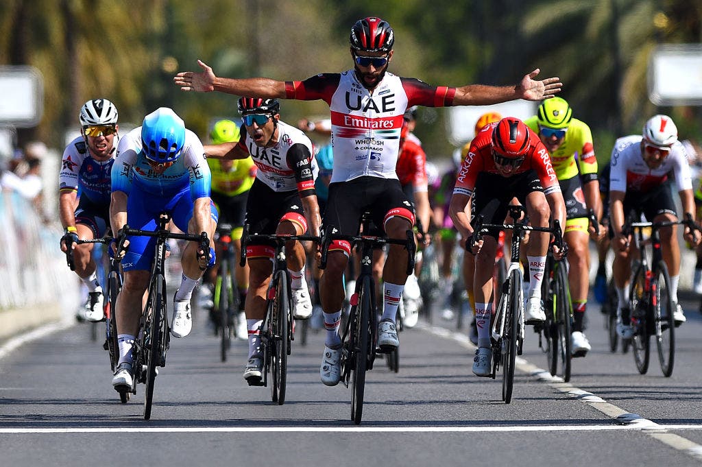 Fernando Gaviria wins the final stage of the Tour of Oman