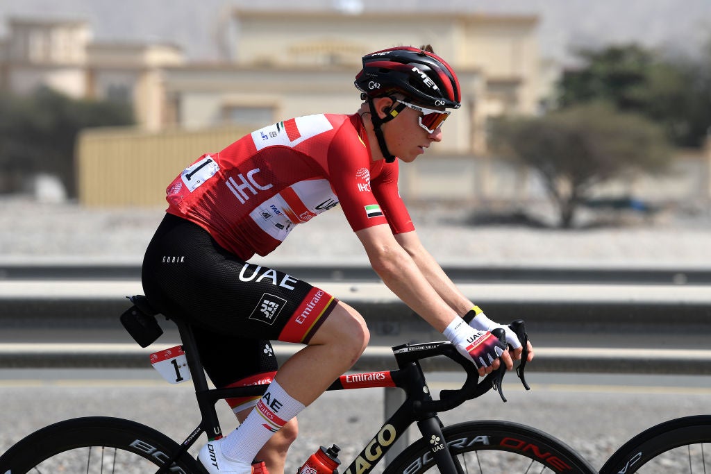 Tadej Pogacar at the UAE Tour