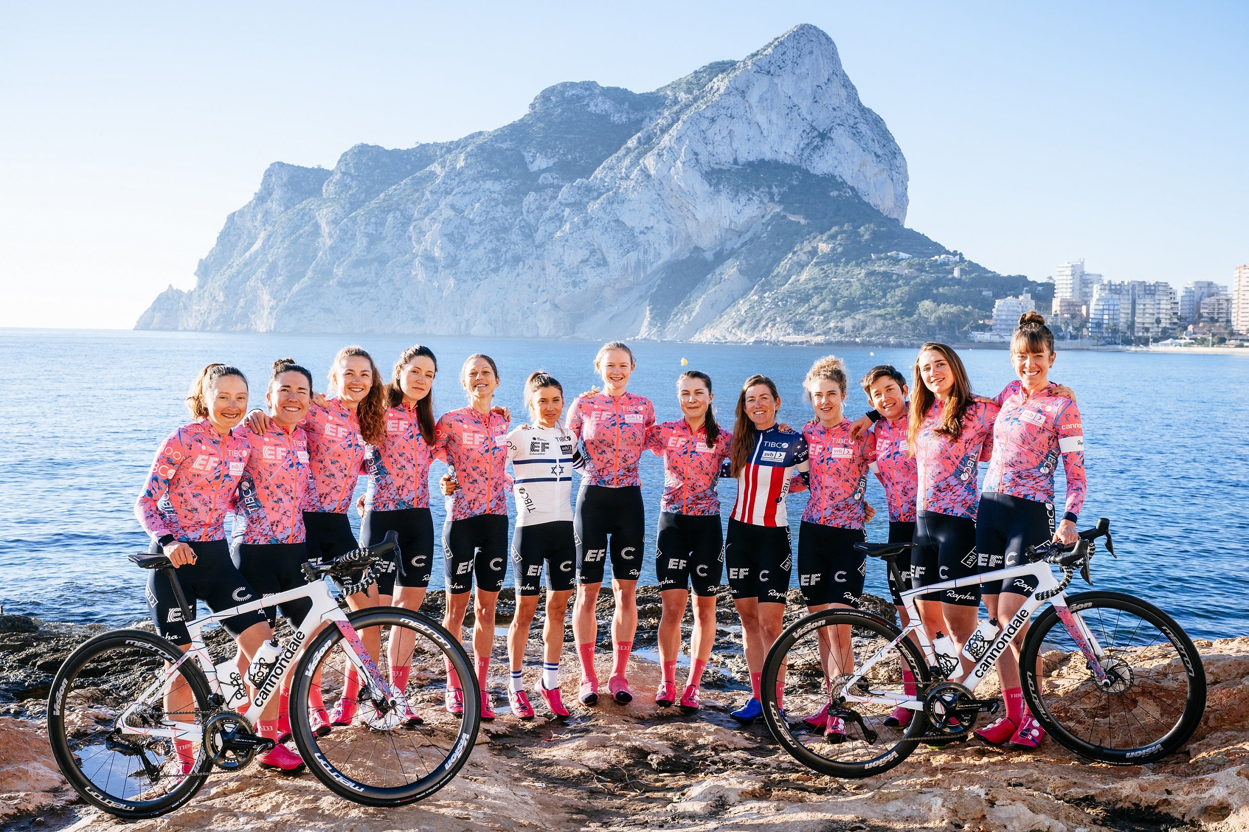 The EF Education-Tibco SVB team in Calpe
