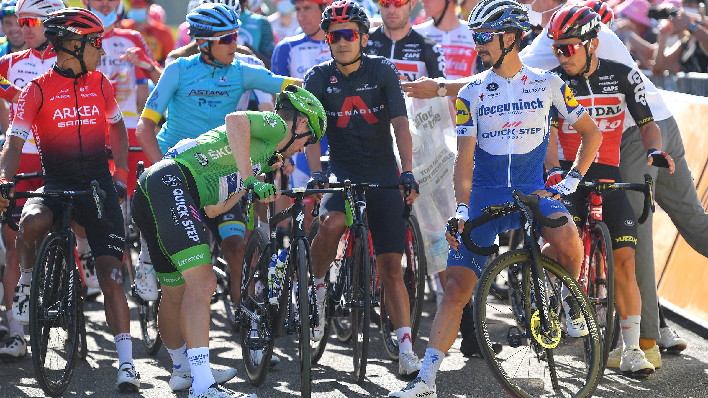 Start of stage 18 of the 2020 Tour de France.