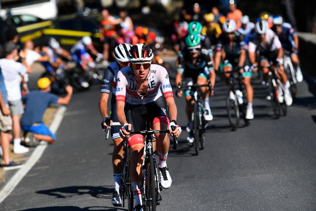 Tadej Pogacar at the 2020 Milan-San Remo