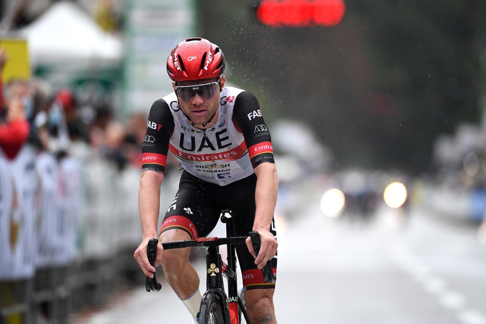 Marc Hirschi, shown here racing last fall, won in his season debut Sunday.