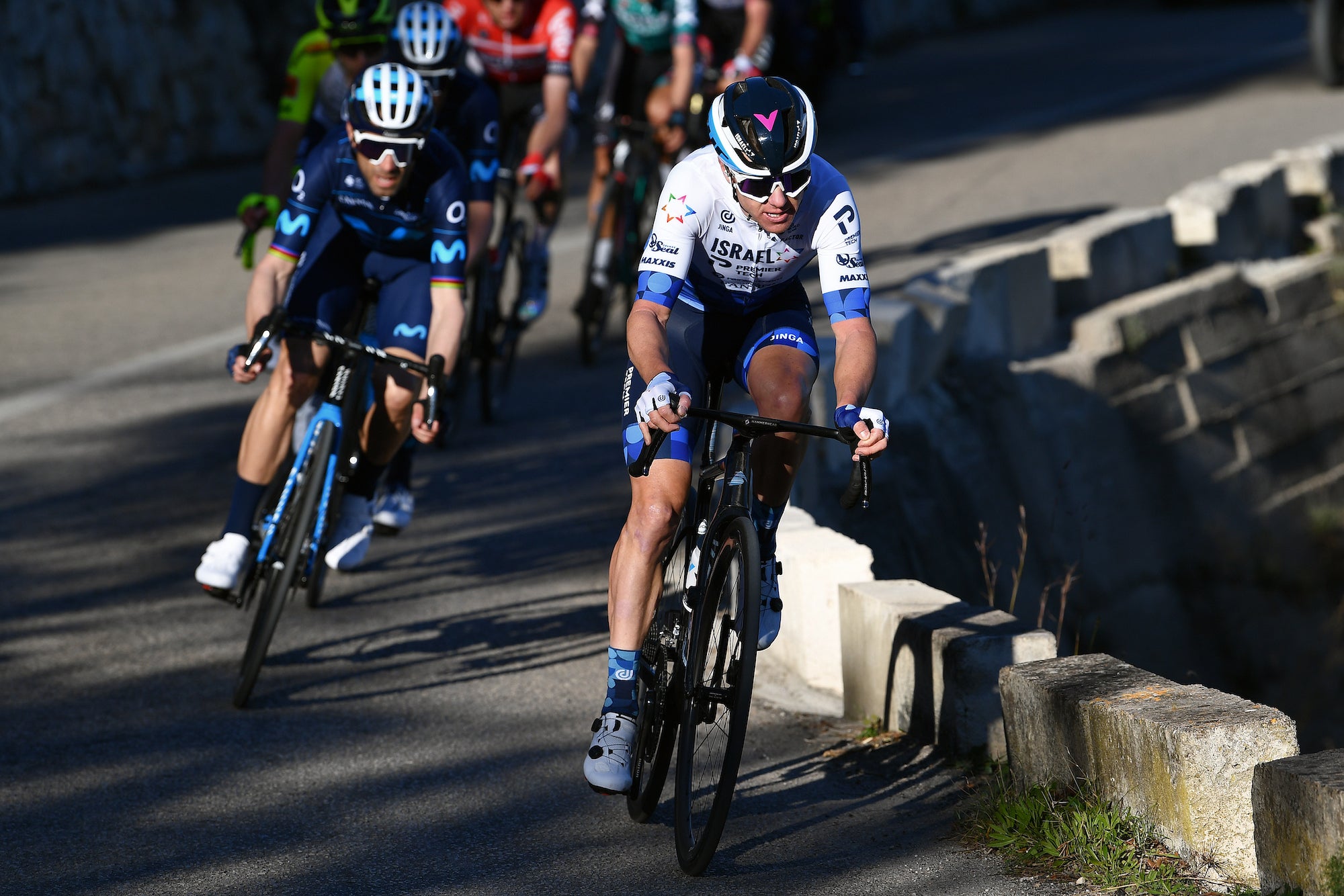 Simon Clarke, shown here racing in Spain, is relishing his second chance so far in 2022 with Israel-Premier Tech.