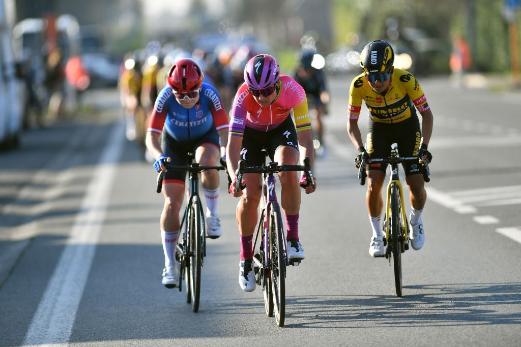 Chantal van den Broek-Blaak on the attack at Gent-Wevelgem