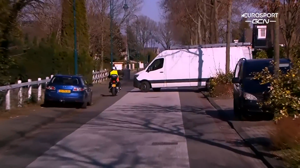 A van on course was one of the many challenges