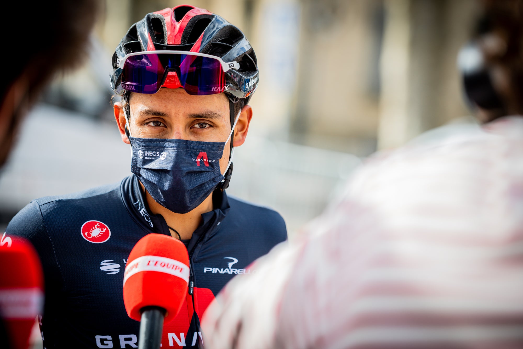 Egan Bernal, shown here early in 2021, could race this month.