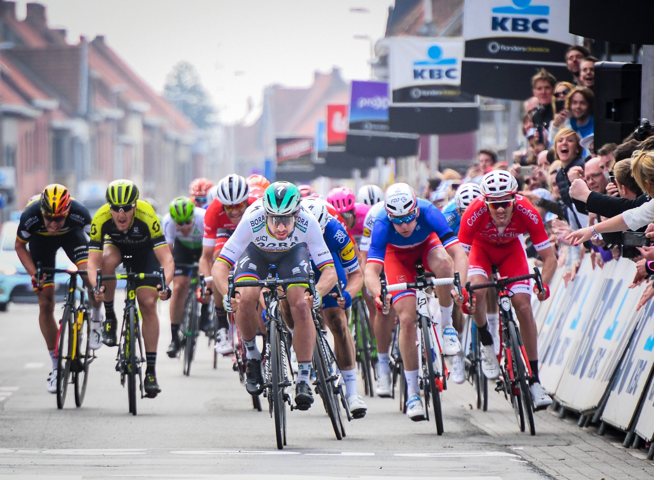 Peter Sagan was unstoppable in the 2018 edition of Gent-Wevelgem, a race he's won three times.