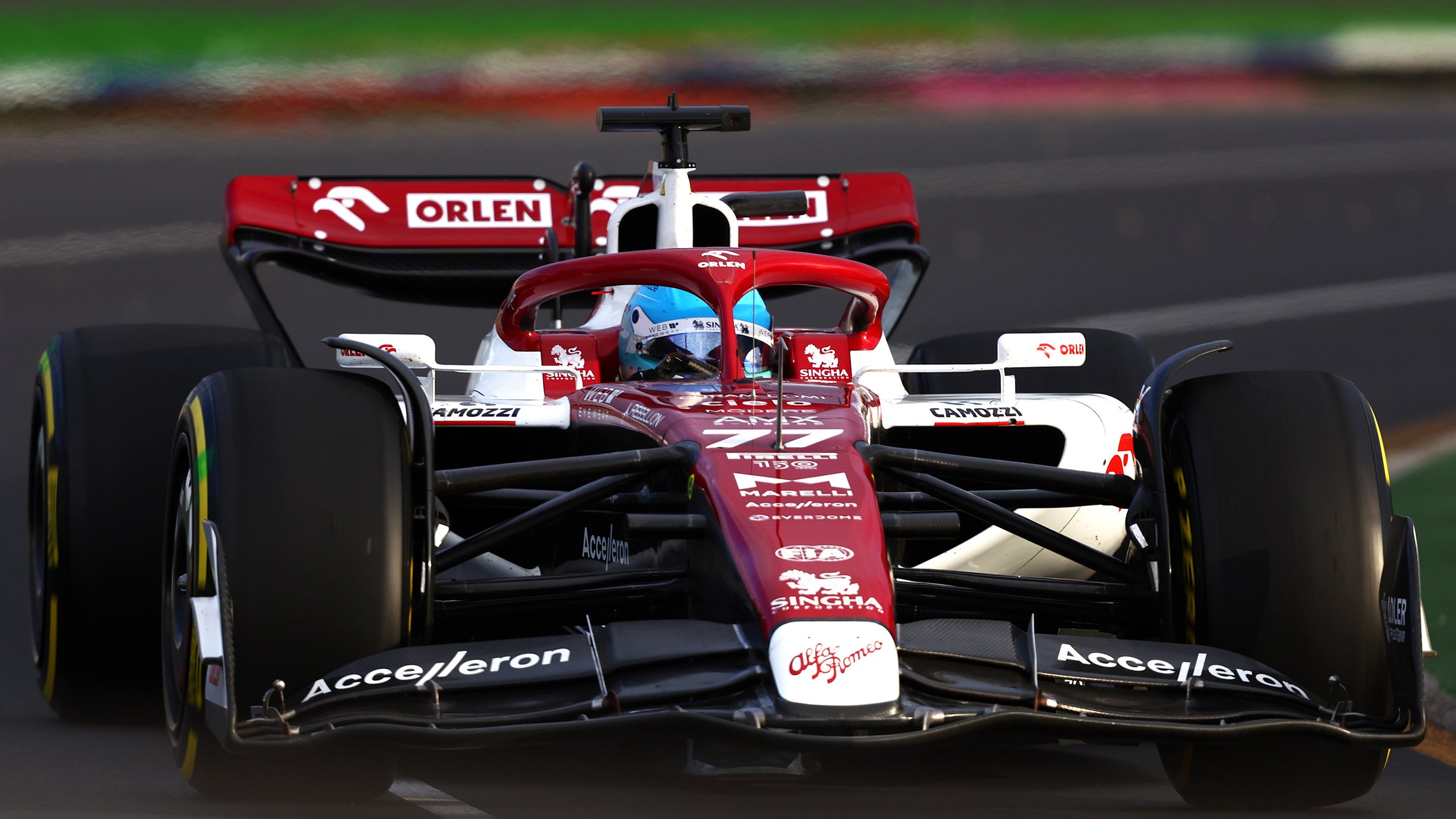 Valtteri Bottas in a practice session at the 2022 Formula 1 Australian Grand Prix.