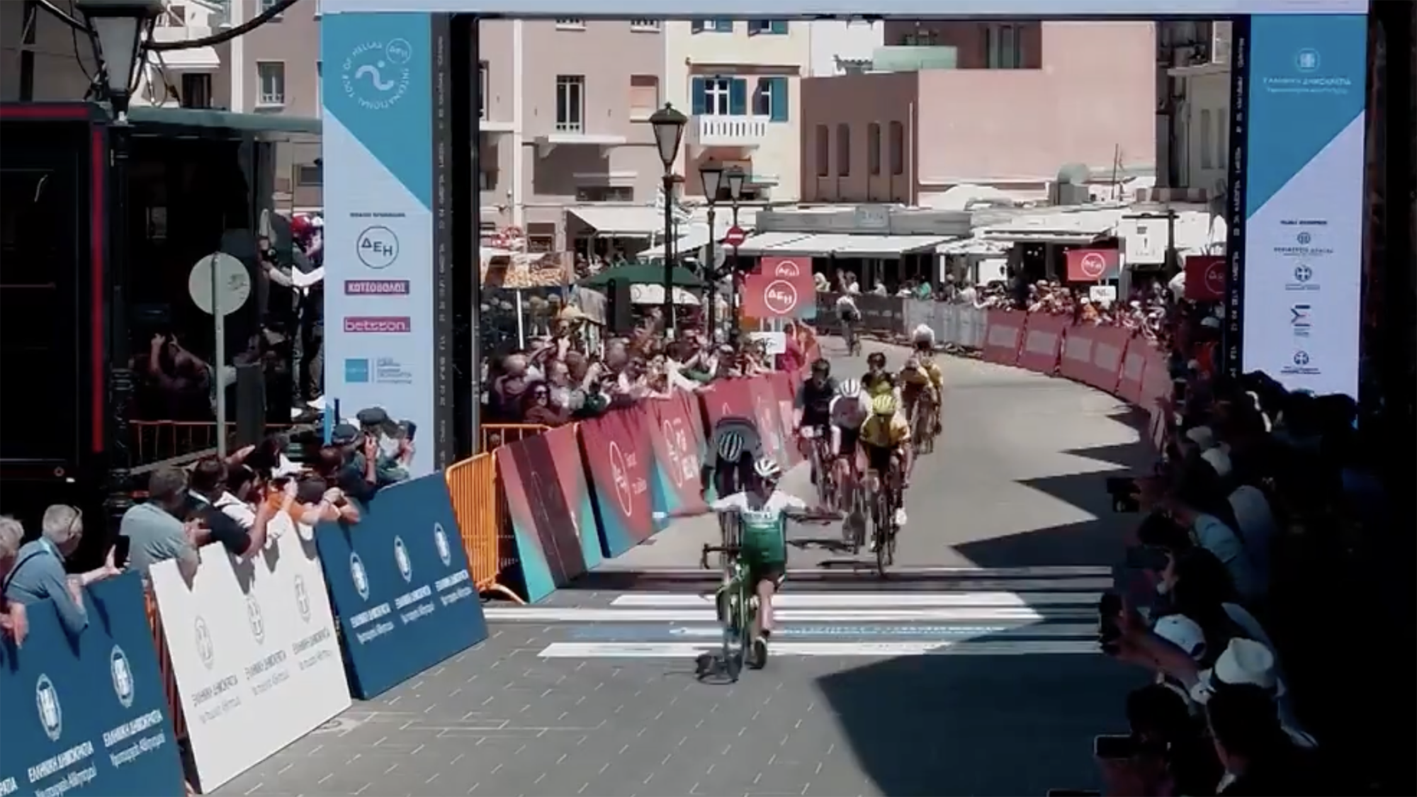 Eduard Prades on stage 1 of the 2022 Tour of Hellas.