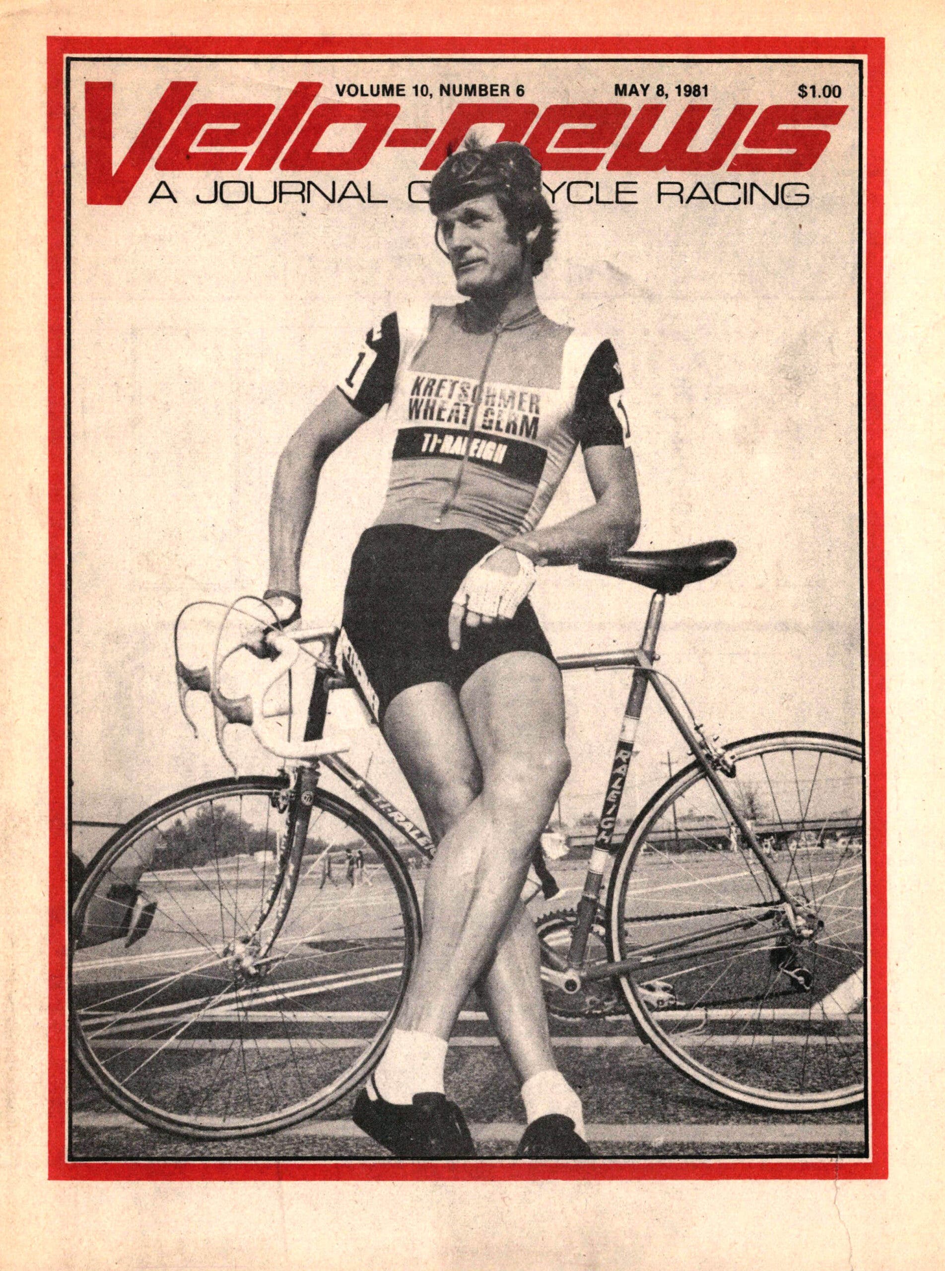 Lindsay Crawford on the May 8, 1981, issue of VeloNews