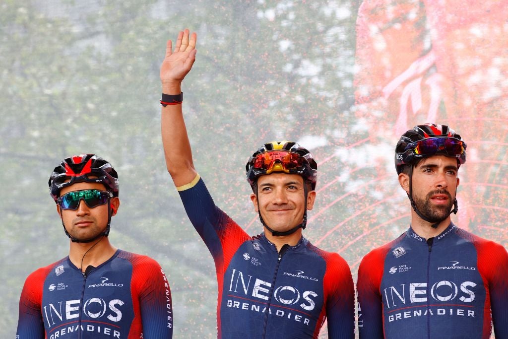 Richard Carapaz ahead of stage 3 of the Giro d'Italia