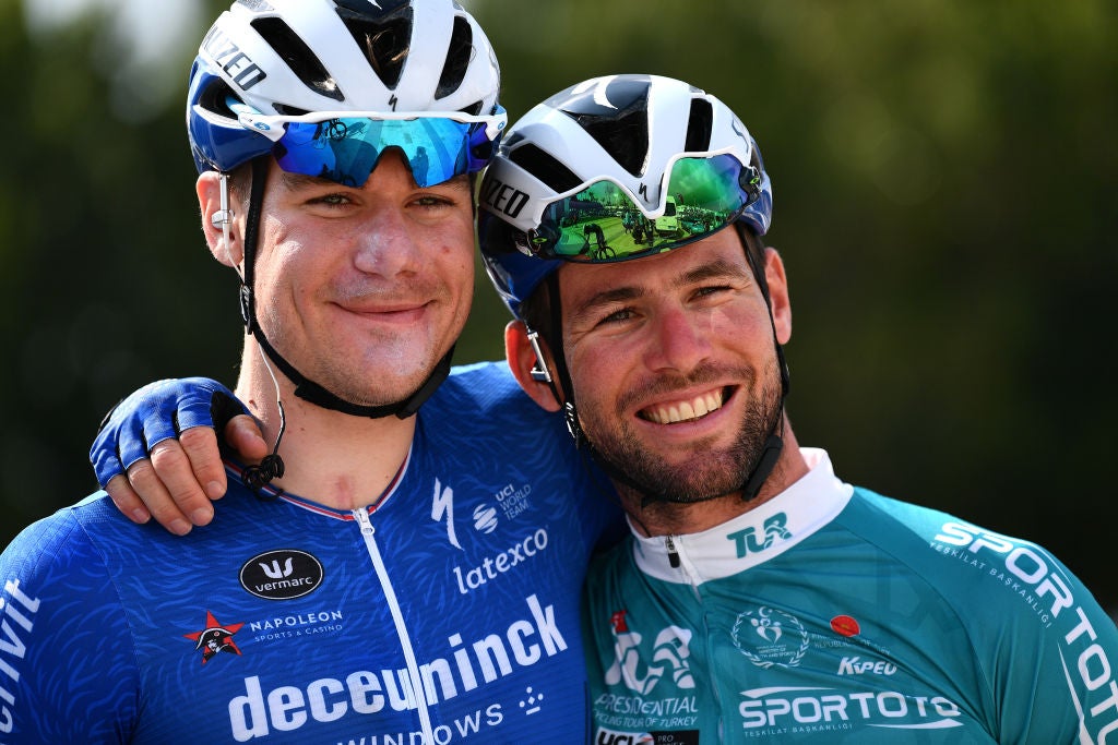 Mark Cavendish and Fabio Jakobsen