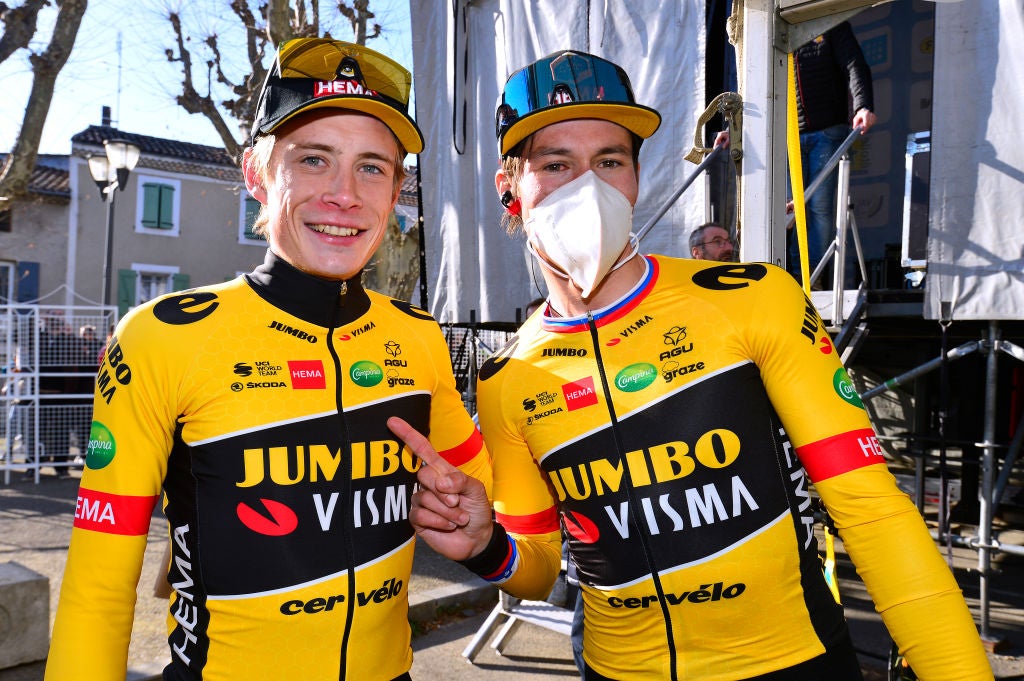 Jonas Vingegaard and Primoz Roglic