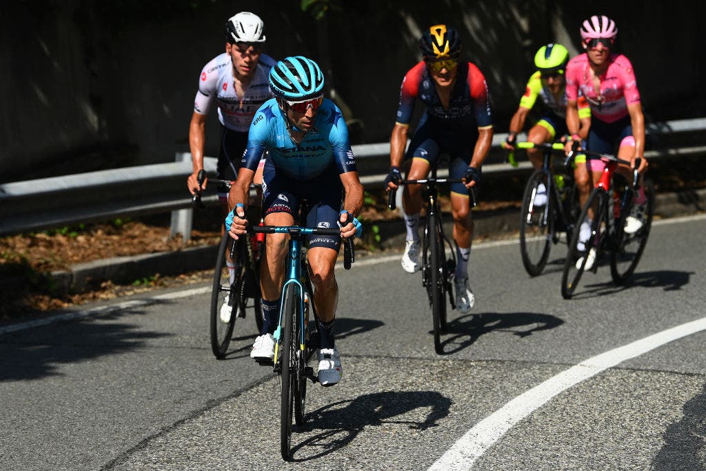 TURIN, ITALY - MAY 21: Vincenzo Nibali of Italy and Team Astana – Qazaqstan competes during the 105th Giro d'Italia 2022, Stage 14 a 147km stage from Santena to Torino / #Giro / #WorldTour / on May 21, 2022 in Turin, Italy. (Photo by Tim de Waele/Getty Images)