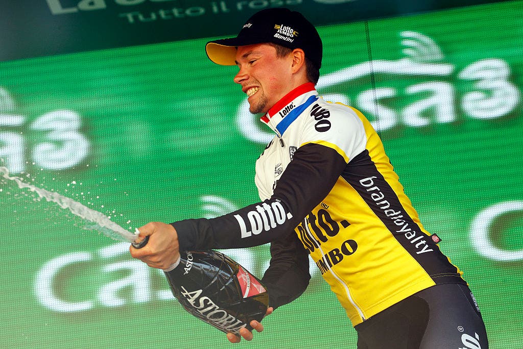 Primož Roglič announced himself as a top rider when he won a time trial at the 2016 Giro d'Italia