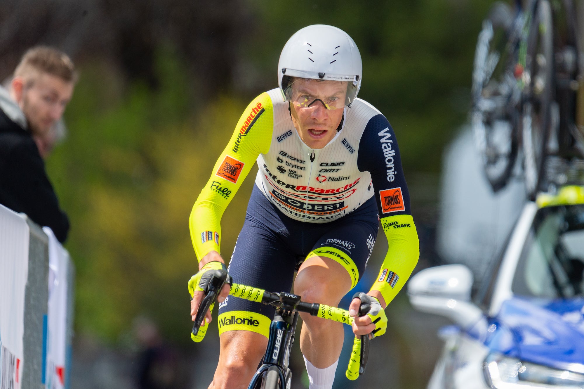 Louis Meintjes, shown here at the Tour de Romandie, won Thursday for the first time in seven years.