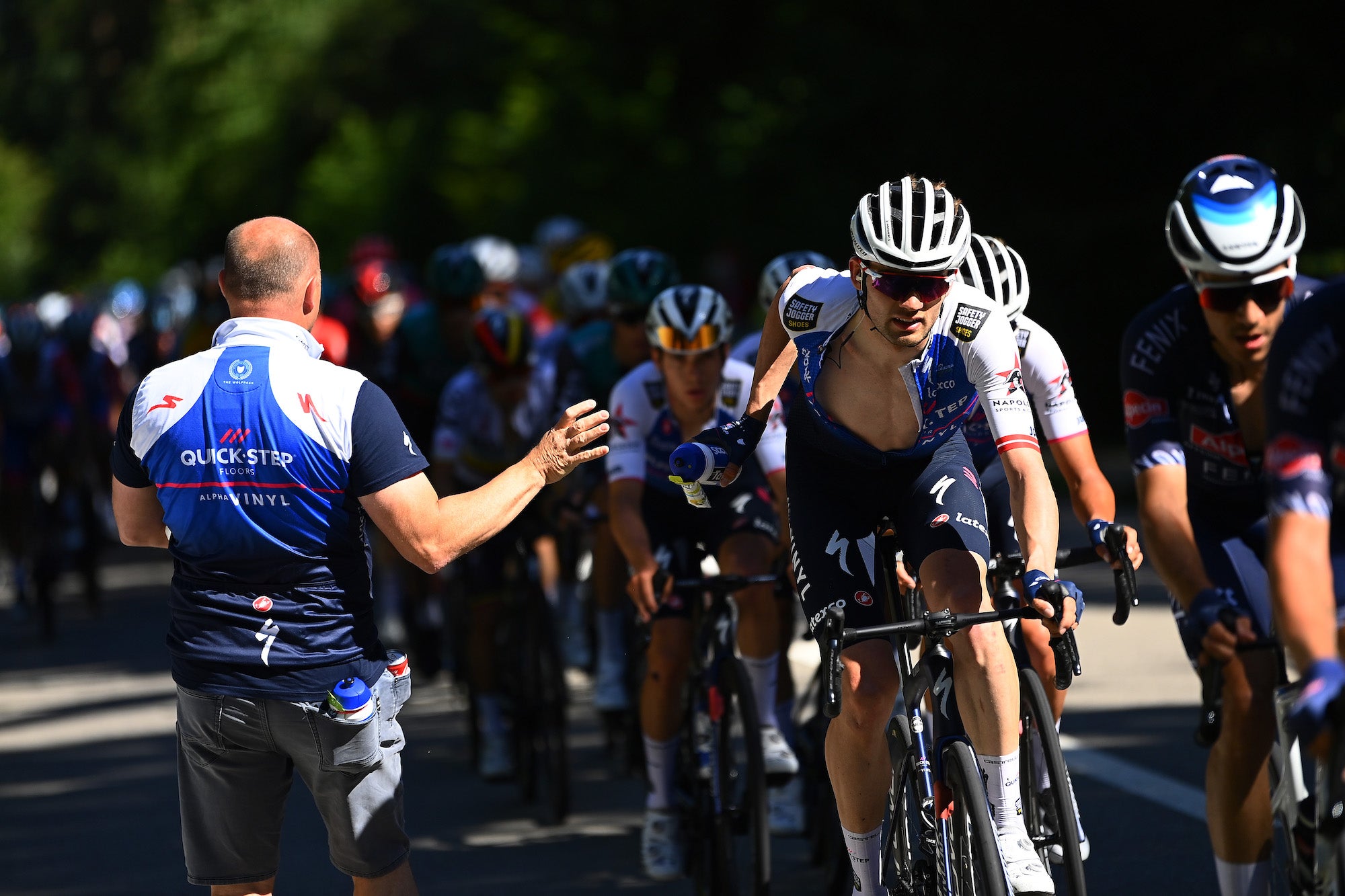 Kasper Asgreen was forced to abandon the Tour de Suisse after a heavy crash.
