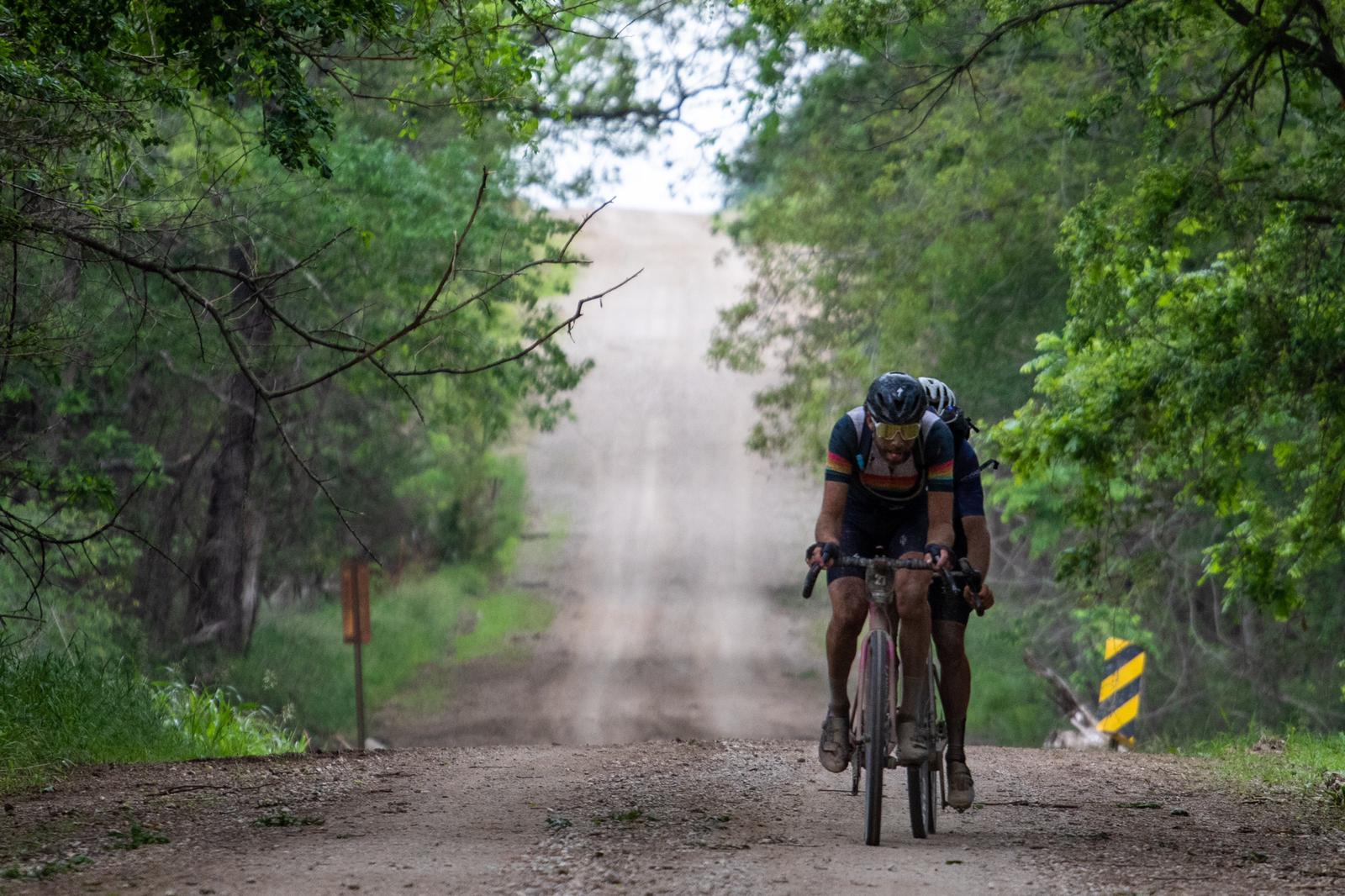 Laurens ten Dam setting the pace at Unbound Gravel 200