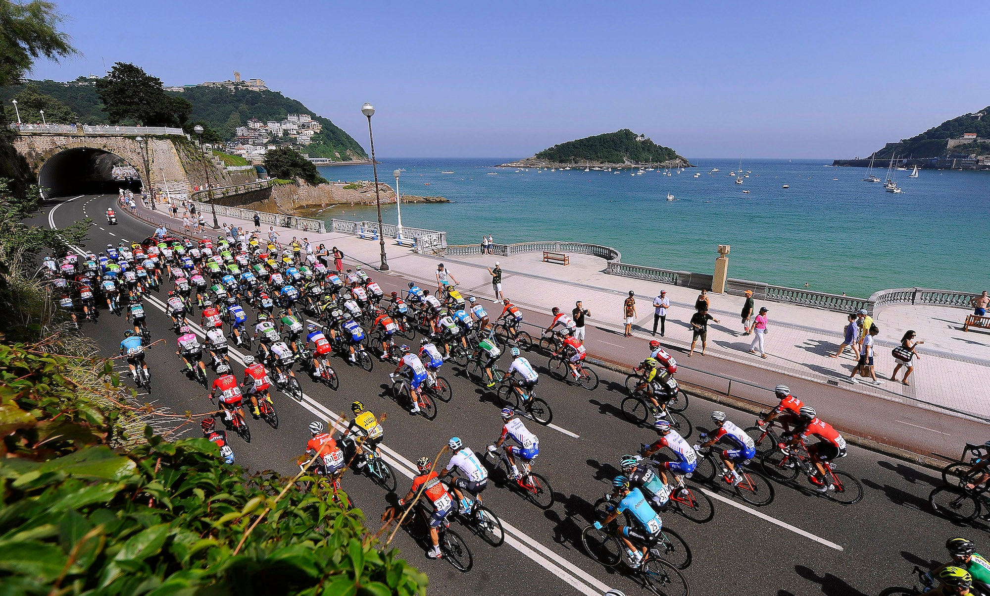 The Clásica San Sebastián, shown here in 2018, draws an interesting mix of riders.