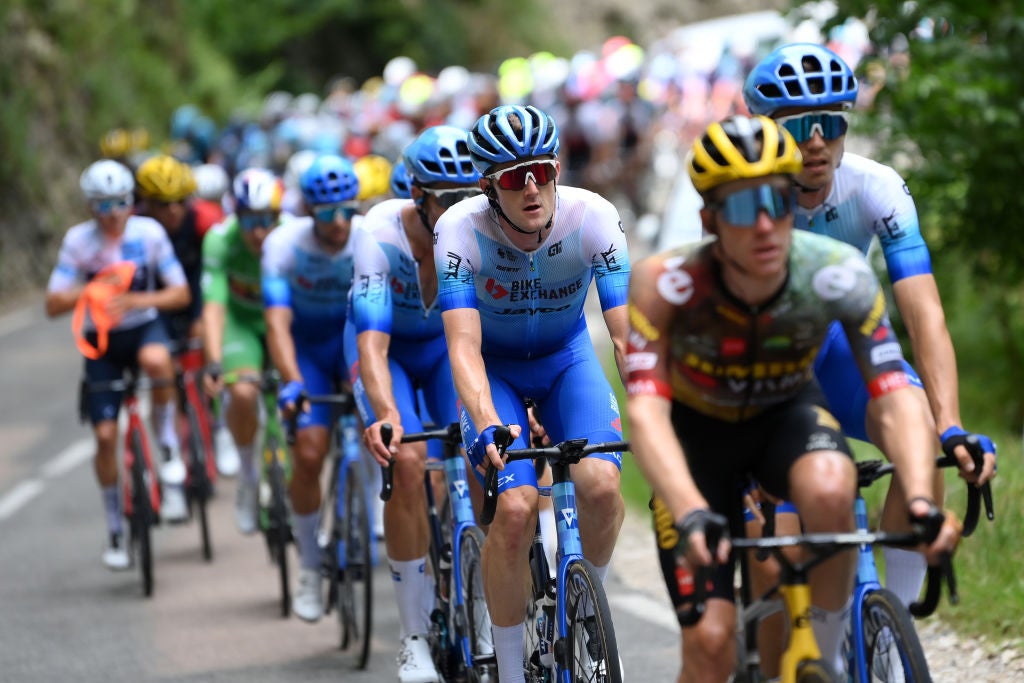 Luke Durbridge in the bunch on stage 8 of the Tour de France