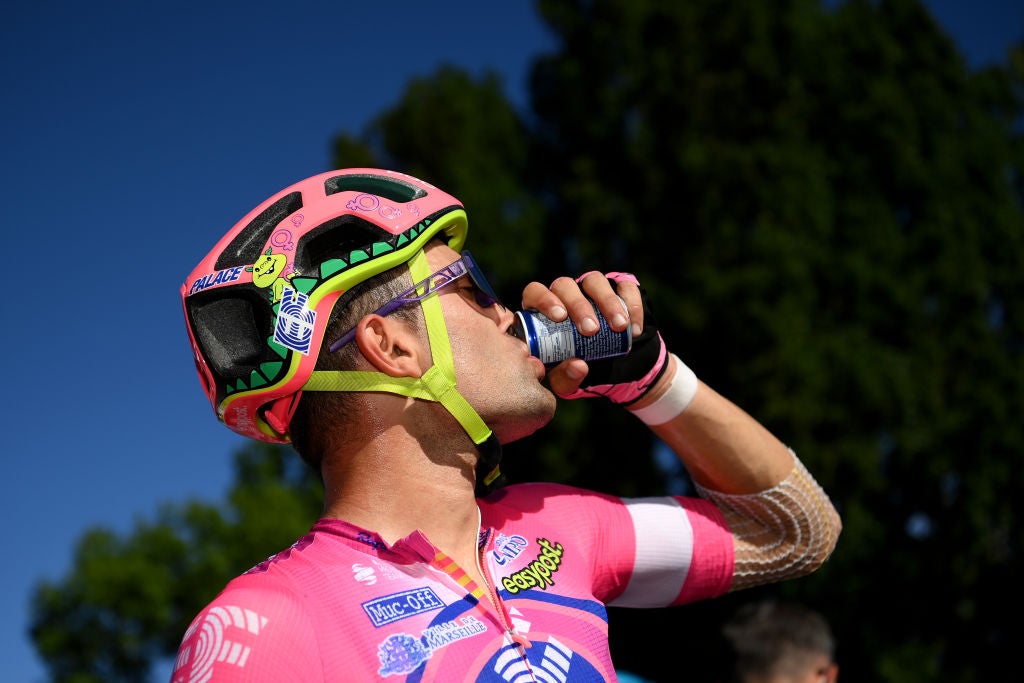 LAUSANNE, SWITZERLAND - JULY 09: Ruben Guerreiro of Portugal and Team EF Education - Easypost reacts after the 109th Tour de France 2022, Stage 8 a 186,3km stage from Dole to Lausanne - Côte du Stade olympique 602m / #TDF2022 / #WorldTour / on July 09, 2022 in Lausanne, Switzerland. (Photo by Alex Broadway/Getty Images)