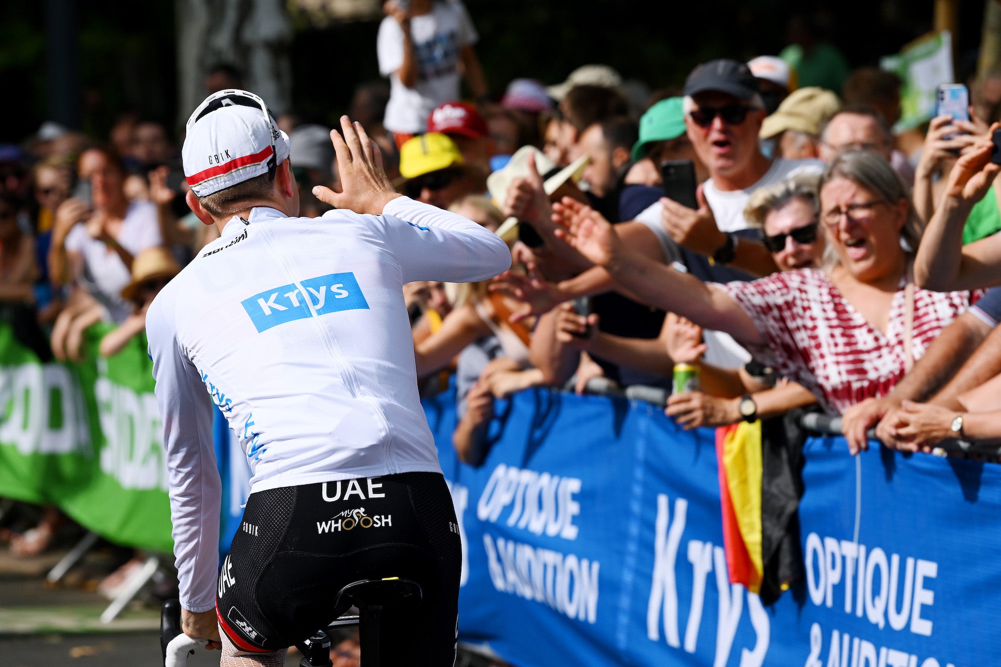 Tadej Pogacar never stopped fighting and won three stages for the third year in a row.