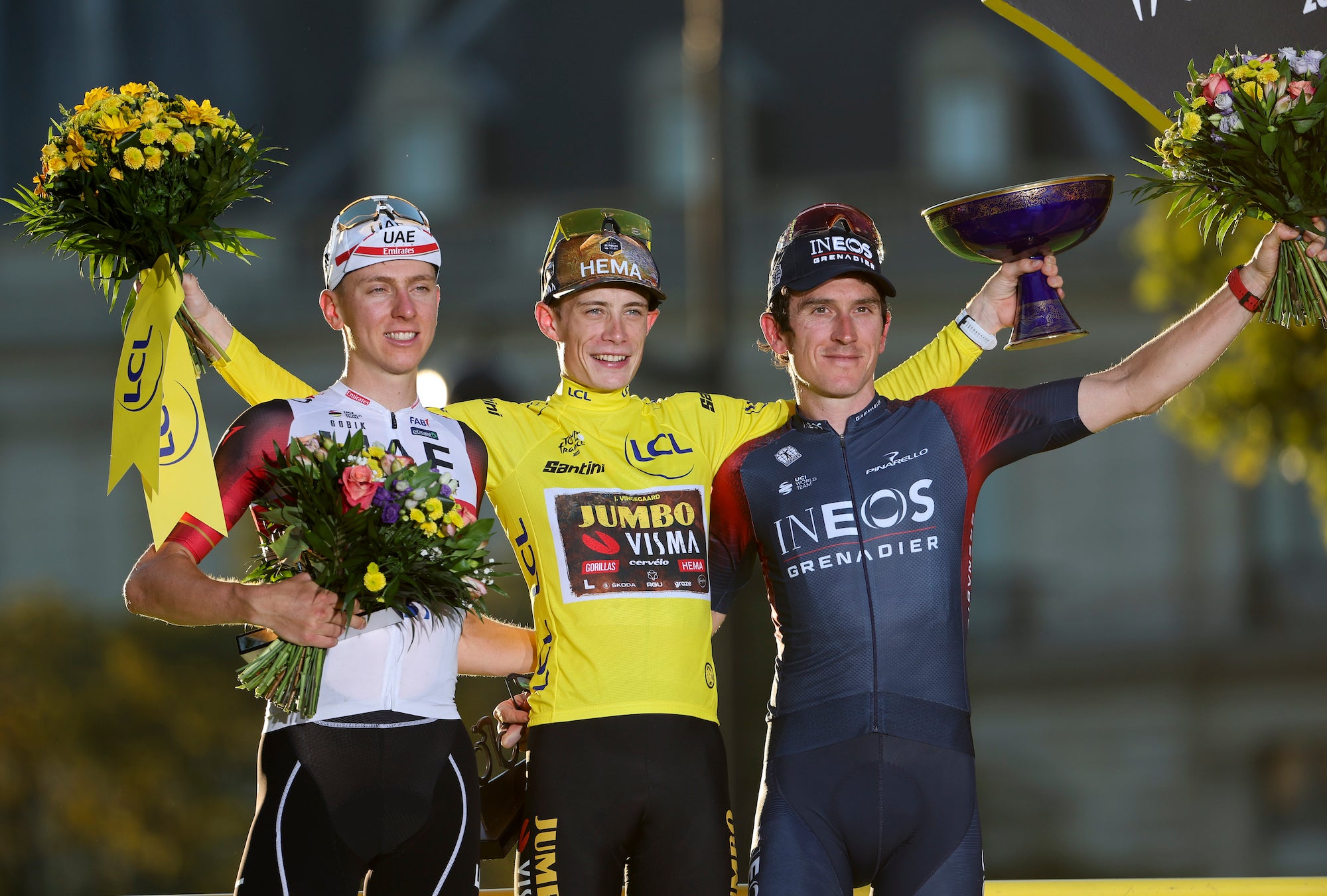 The top-three finishers earned more than a third of all the prize money on offer during the Tour de France.
