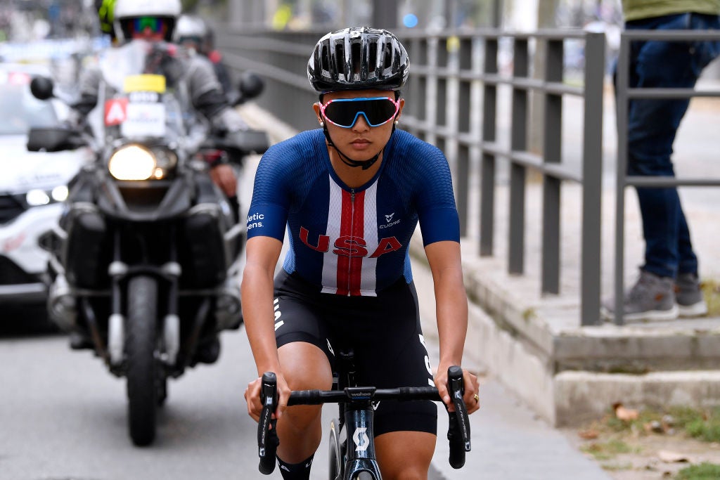 Coryn Labecki at the 2021 worlds in Flanders