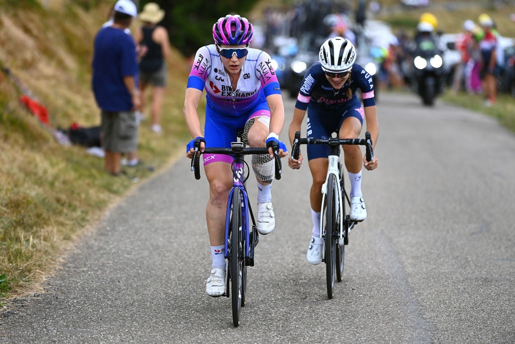 Kristen Faulkner at the Tour de France Femmes