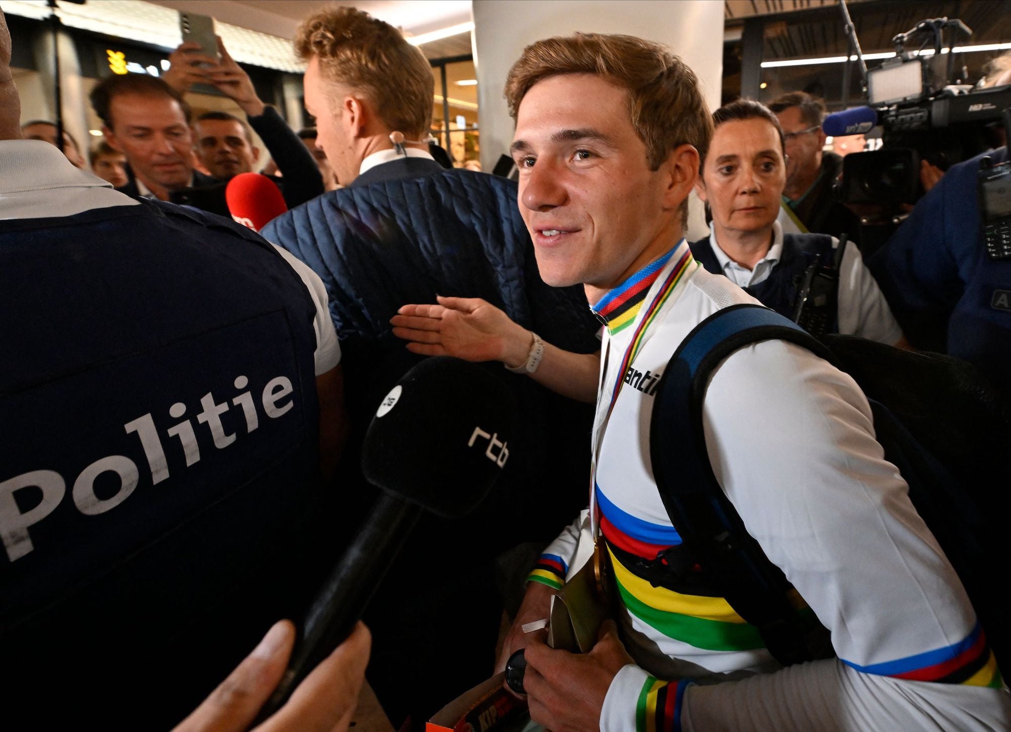 Remco Evenepoel is the toast of Belgium.