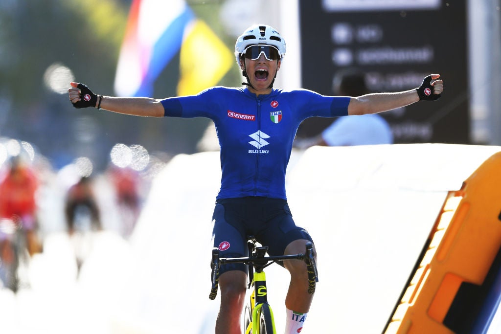 Elisa Balsamo won the women's road race in 2021