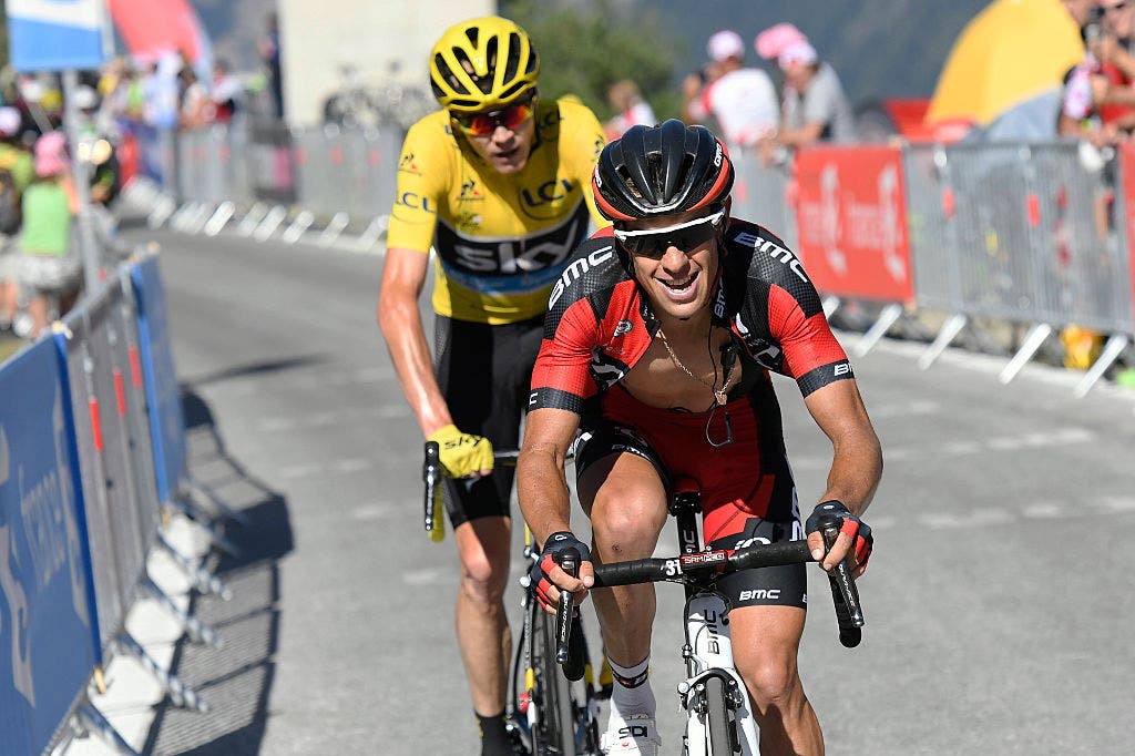 Richie Porte taking on friend and foe Chris Froome at the 2016 Tour de France.