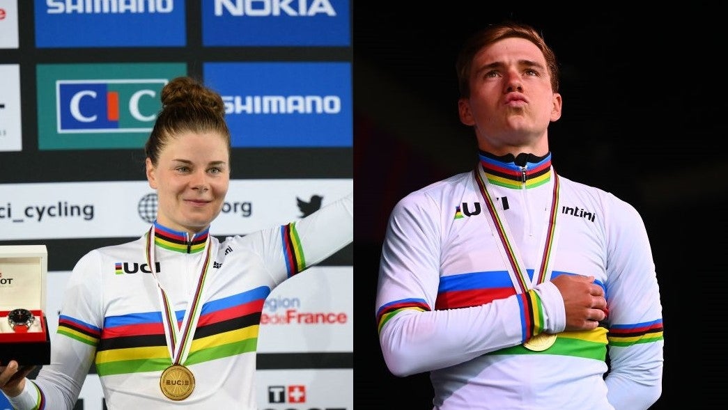 Lotte Kopecky and Remco Evenepoel